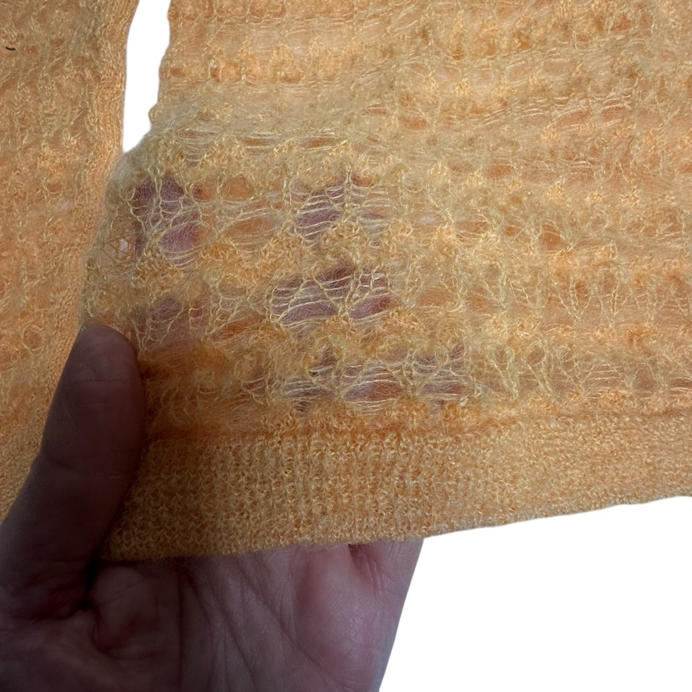 NWT Anthropologie Pilcro Open Stitch Pullover Fuzzy Sweater xs - Picture 8 of 13